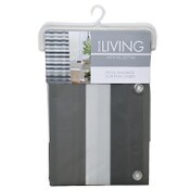 Wholesale - 70" X 72" GRAY PEVA SHOWER CURTAIN, UPC: 092903956515